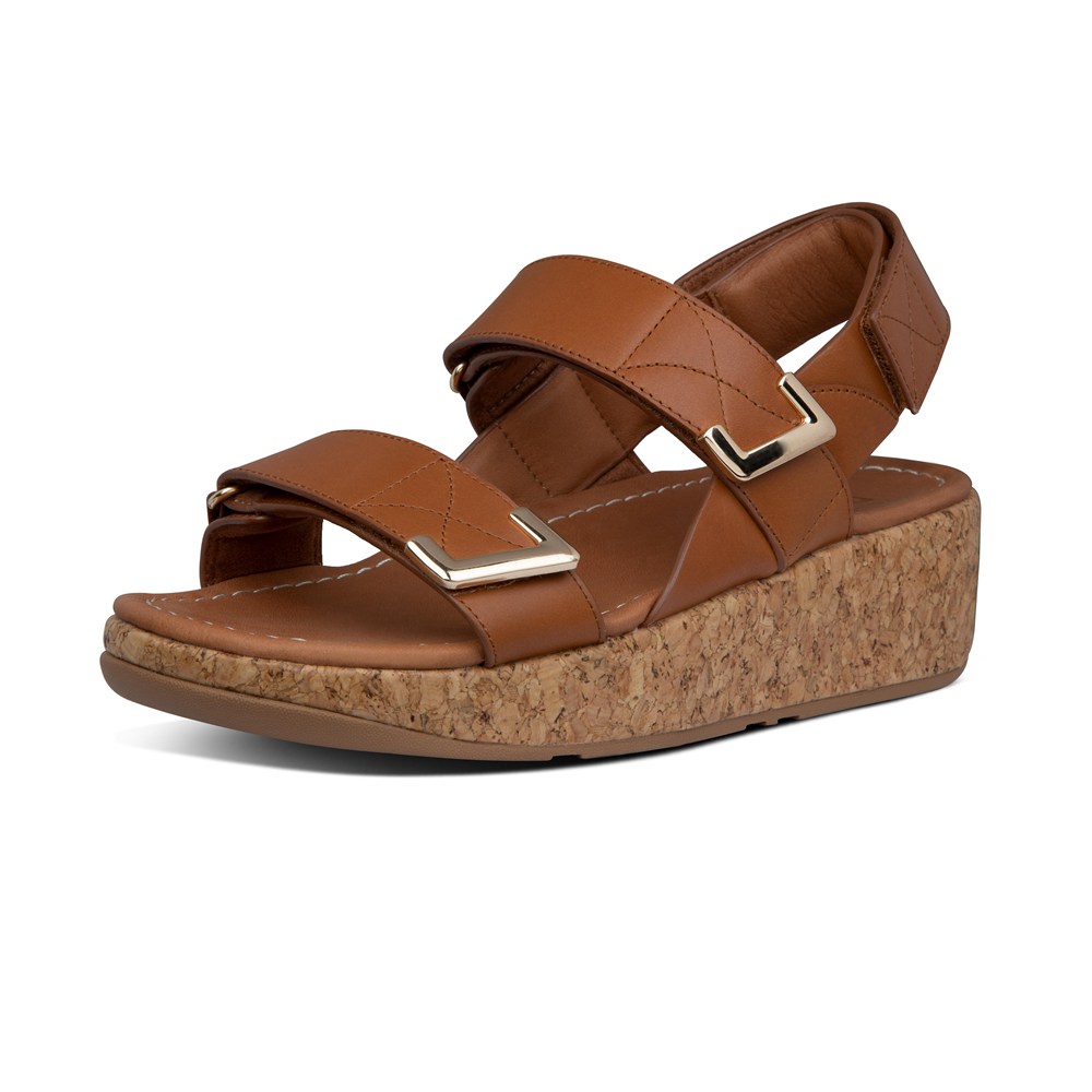 Fitflop Womens Sandals Brown - Remi Adjustable Leather - FQ0329758